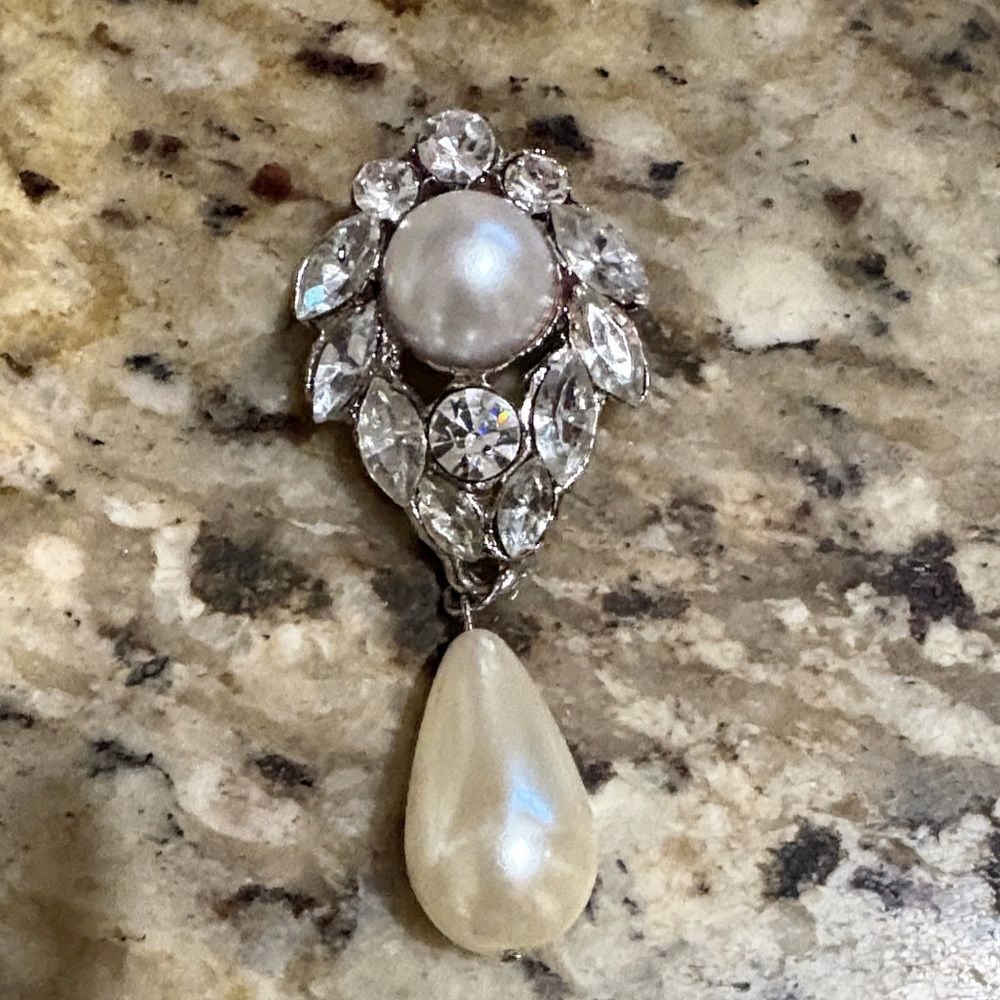 Elegant Silver and Pearl Drop Earrings